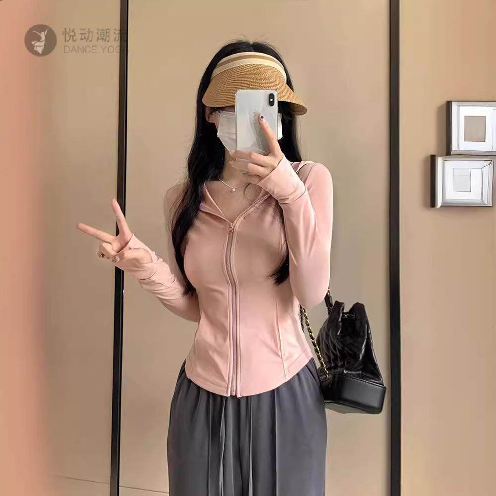 冰丝防晒衣女款夏季修身运动服外套紧身上衣2026新款女款套装女孩