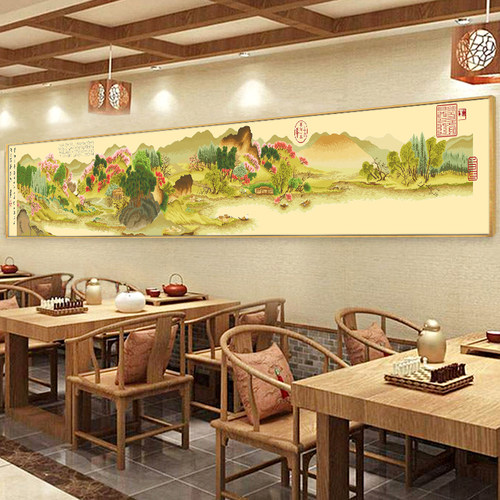 芊虹秀十字绣溪山春晓中国名画