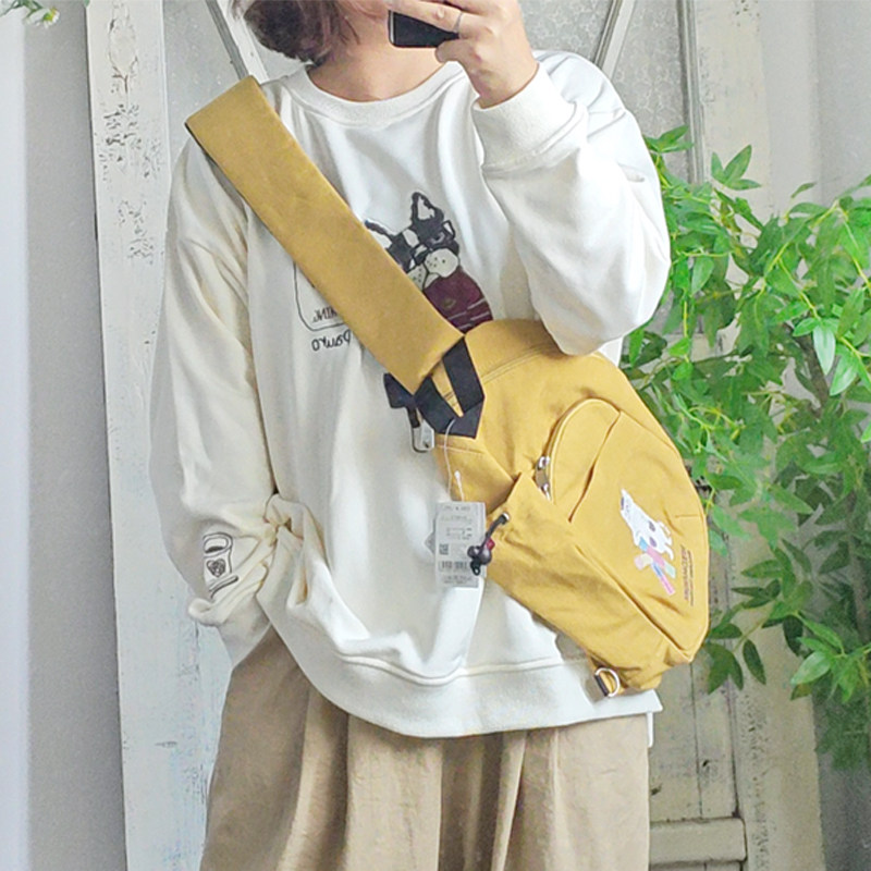 出口日本~可爱猫咪狗狗刺绣圆领长袖卫衣 秋冬毛圈宽松休闲上衣女