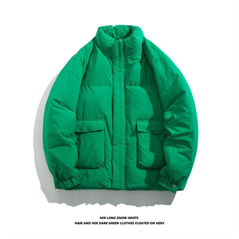 冬季纯色基础款简约80％工装羽绒服潮牌加厚保暖外套 QY6626-P195图片