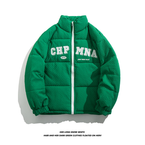 冬季新款男士潮牌字母棉服新面料压花外套加厚保暖棉衣MY6601-p75,男装棉衣,电商C309B