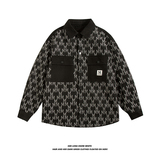 2024春装新款男士字母刺绣翻领撞色宽松百搭夹克外套男3120-P95，男装夹克，电商C309B