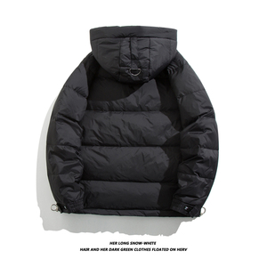 冬季新款男士短款连帽轻薄羽绒服日系加厚保暖潮牌外套QY715-P135图片