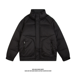 80%绒 2024冬季新款男士羽绒服简约保暖加厚羽绒外套 88009-P155图片