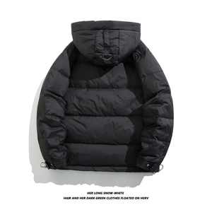 冬季新款男士短款连帽轻薄羽绒服日系加厚保暖潮牌外套QY715-P100
