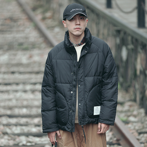冬装男士日系纯色学生基础款轻薄羽绒服外套C309B-QY012-P160