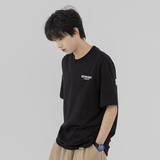 无影墙抖音得物夏高品质高克重潮牌简约印花纯棉短袖T恤T7713P40，男装T恤，电商C309B