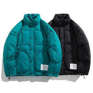 2024冬装日系纯色基础款简约轻薄情侣羽绒服保暖外套QY012-P160图片