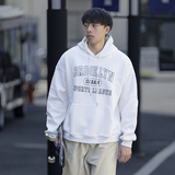 WY687-P50男士春季青少年学生日系简约字母连帽卫衣外套宽松上衣，男装卫衣，电商C309B