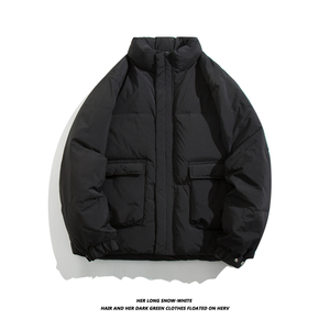 冬季新款纯色基础款简约80％羽绒服潮牌加厚保暖外套QY6626-P195