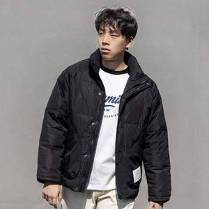 2024冬装日系纯色基础款简约轻薄情侣羽绒服保暖外套QY012-P160图片