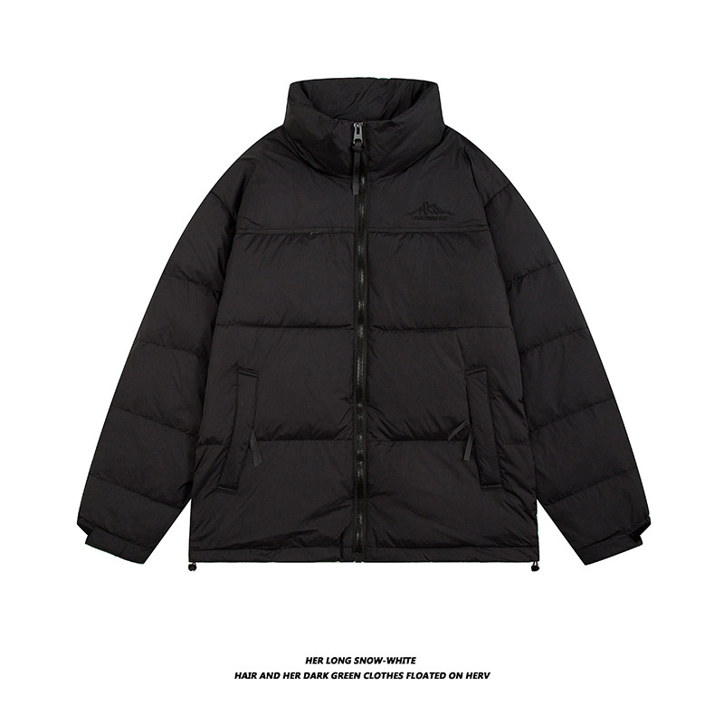 80绒 冬季男士白鸭绒羽绒服雪山刺绣拼接撞色羽绒外套 88001-P155图片