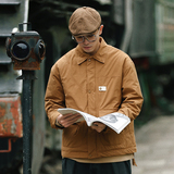 2024秋冬日系纯色男基础款美式百搭简约学生棉衣外套MY806-P100，男装棉衣，电商C309B