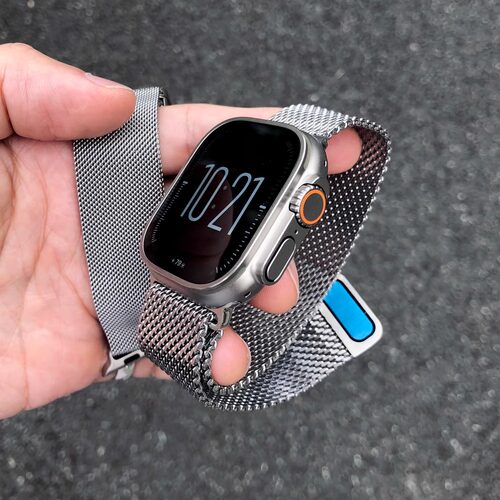 卡客风暴 加粗丝适用苹果手表iwatch表带s11米兰磁吸Ultra加宽987