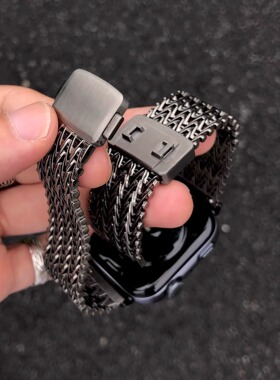 卡客风暴 磁吸卡扣适用华为Fit4手表表带Fit3金属fit4pro透气钢带