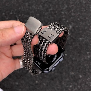 卡客风暴 磁吸卡扣适用华为Fit4手表表带Fit3金属fit4pro透气钢带