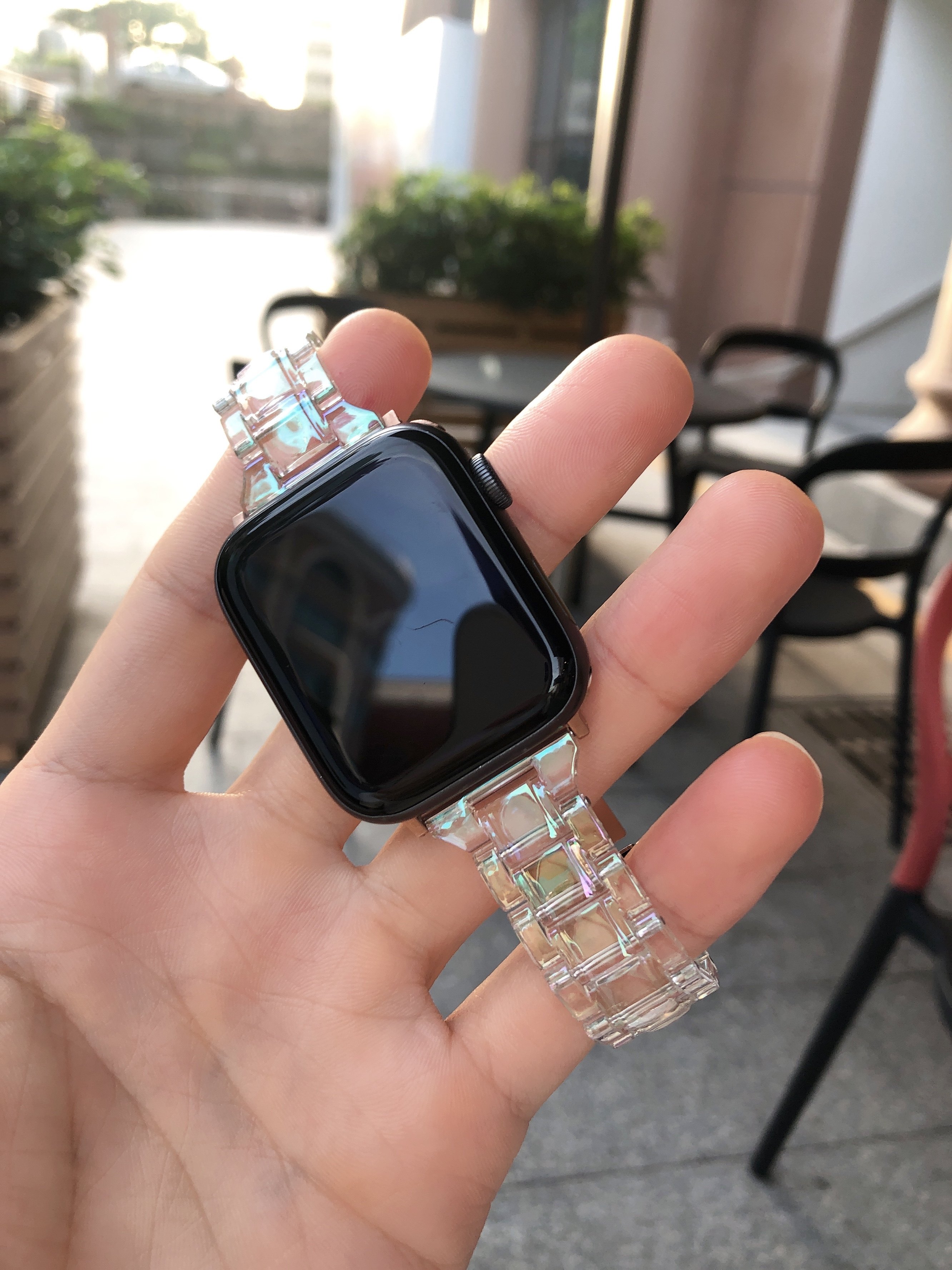 电镀炫彩透明适用苹果手表