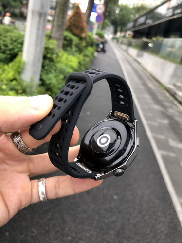卡客风暴 按键快拆适用华为GT4表带GT5镂空硅胶watch3小米oppo夏