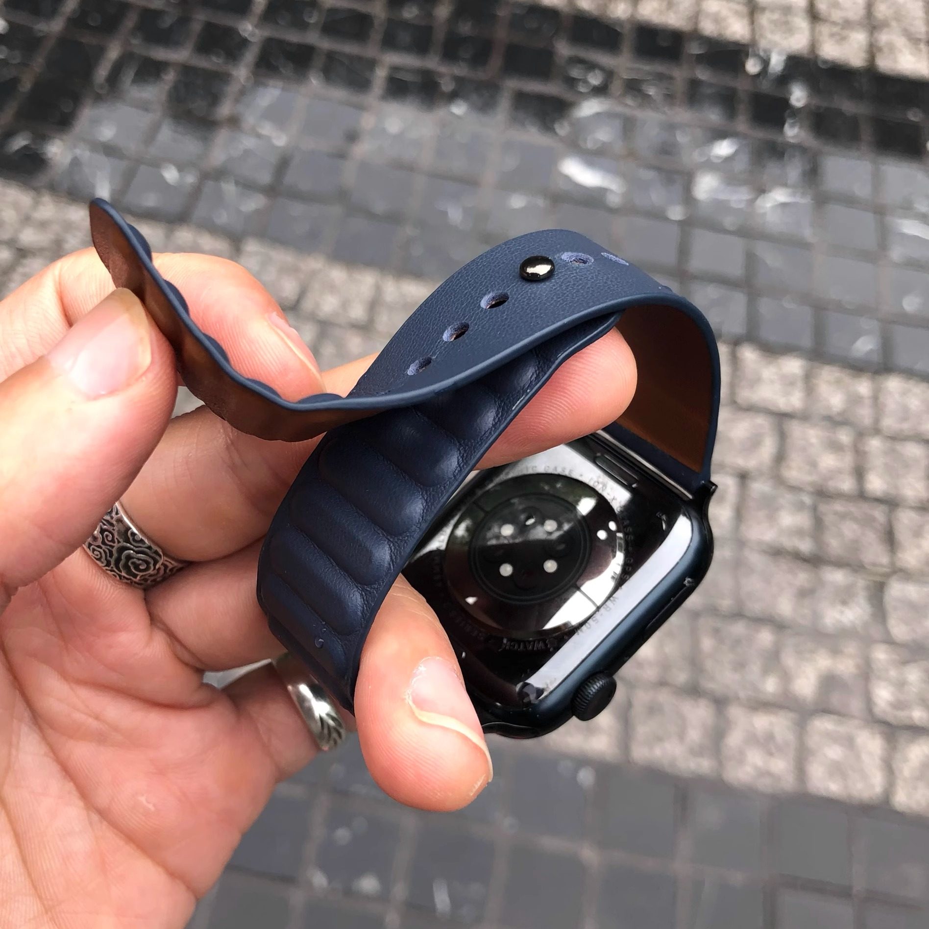 卡客风暴 磁吸真皮适用苹果手表iwatch表带超薄按扣s10新款987软,智能设备,智能手表手环表带/腕带,淘宝优惠券,粉丝福利购,淘宝优惠卷