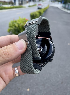 卡客适用华为手表GT4表带GT23pro编织毛线弹力watch3卡扣oppo小米