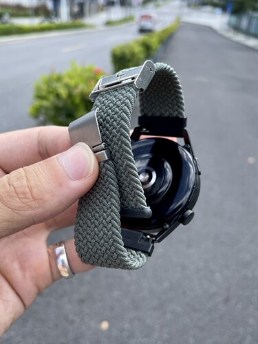 卡客适用华为手表GT4表带GT23pro编织毛线弹力watch3卡扣oppo小米