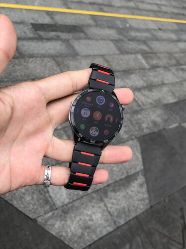 卡客风暴 间色跑车款适用华为GT6表带GT5GT4小米watch5钢带oppoX3