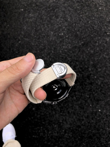 新圆形扣磁吸编织表带
