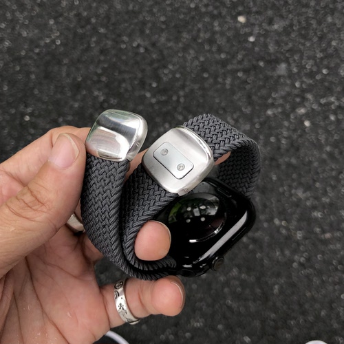 新款圆滑磁吸扣秋冬编织表带