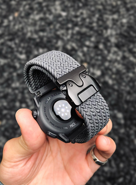 卡客风暴 降落伞扣适用高驰pace3手表表带COROS弹力编织回环APEX2