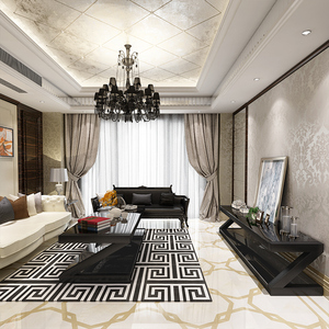 新钢化玻璃电视柜茶几组合简约现代烤漆欧式客厅柜大小户型电视柜