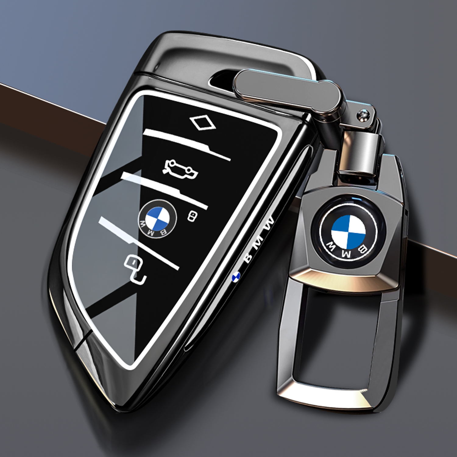 适用BMW530钥匙套三系325Li/5系1系118i壳i3车ix3X1X2X3X4X5X6扣