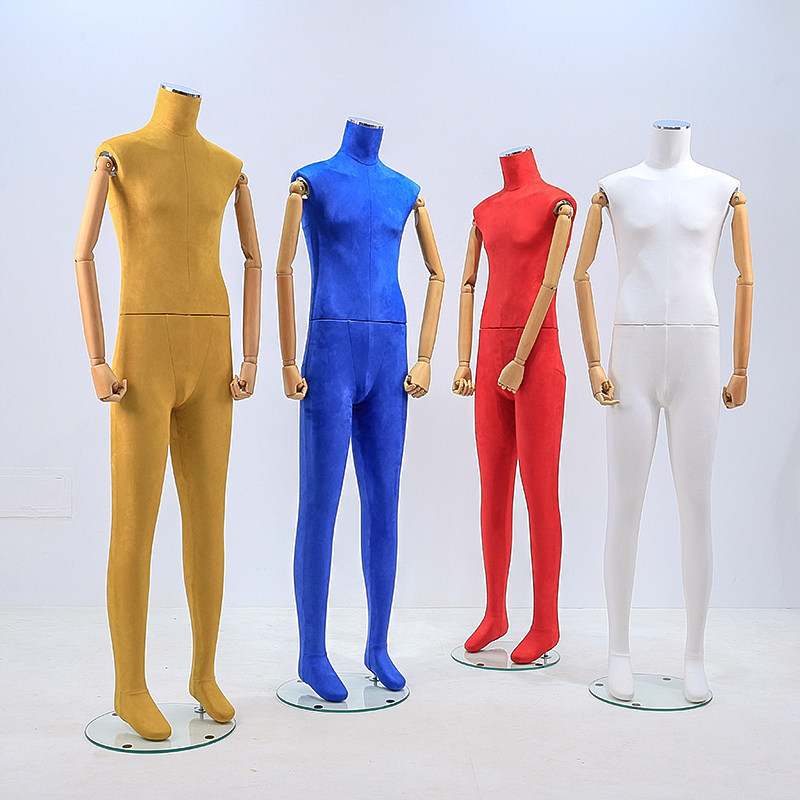 服装店高档彩色电镀模特道具男
