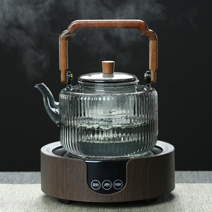 加厚玻璃大容量两用蒸汽煮茶壶煮茶器电陶炉家用烧水泡茶壶耐高温