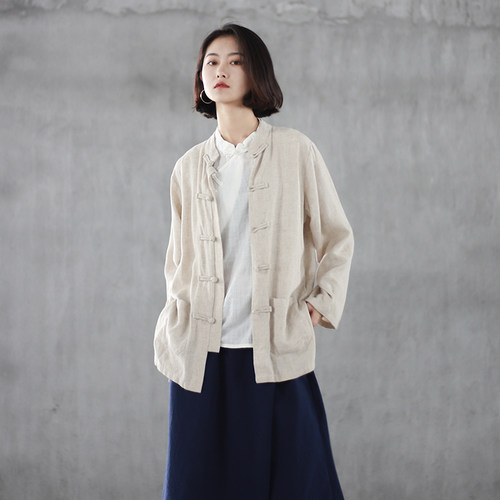 对襟上衣女棉麻素材模板 对襟上衣女棉麻图片下载 小麦优选