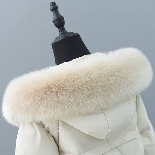 皮草貉子毛领狐狸毛羽绒派克服