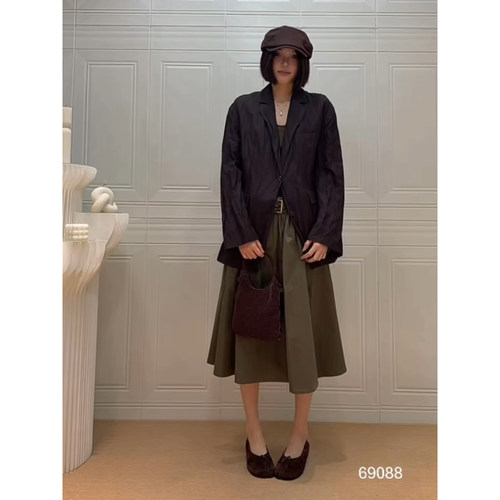 韩奈PH23通勤压褶西装外套女