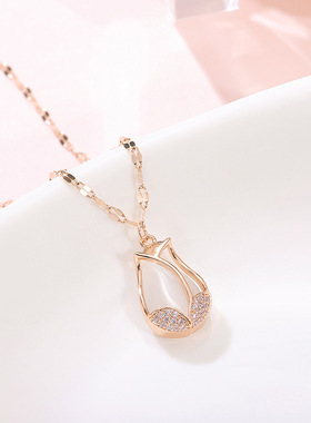 项链高级感时尚郁金香炫小虫