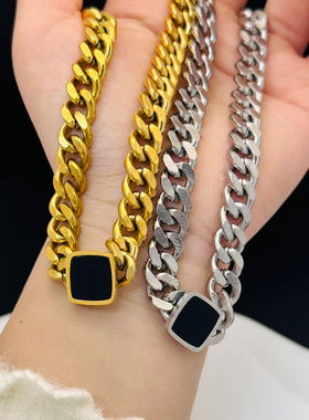 欧美项链炫小虫钛钢不掉色女