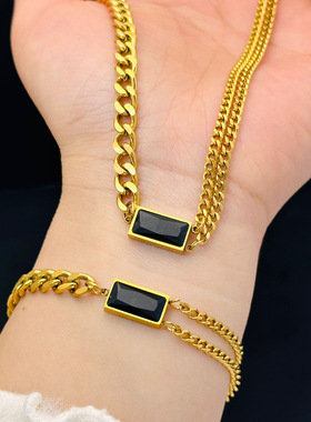 黑色手链钛钢7648863085339