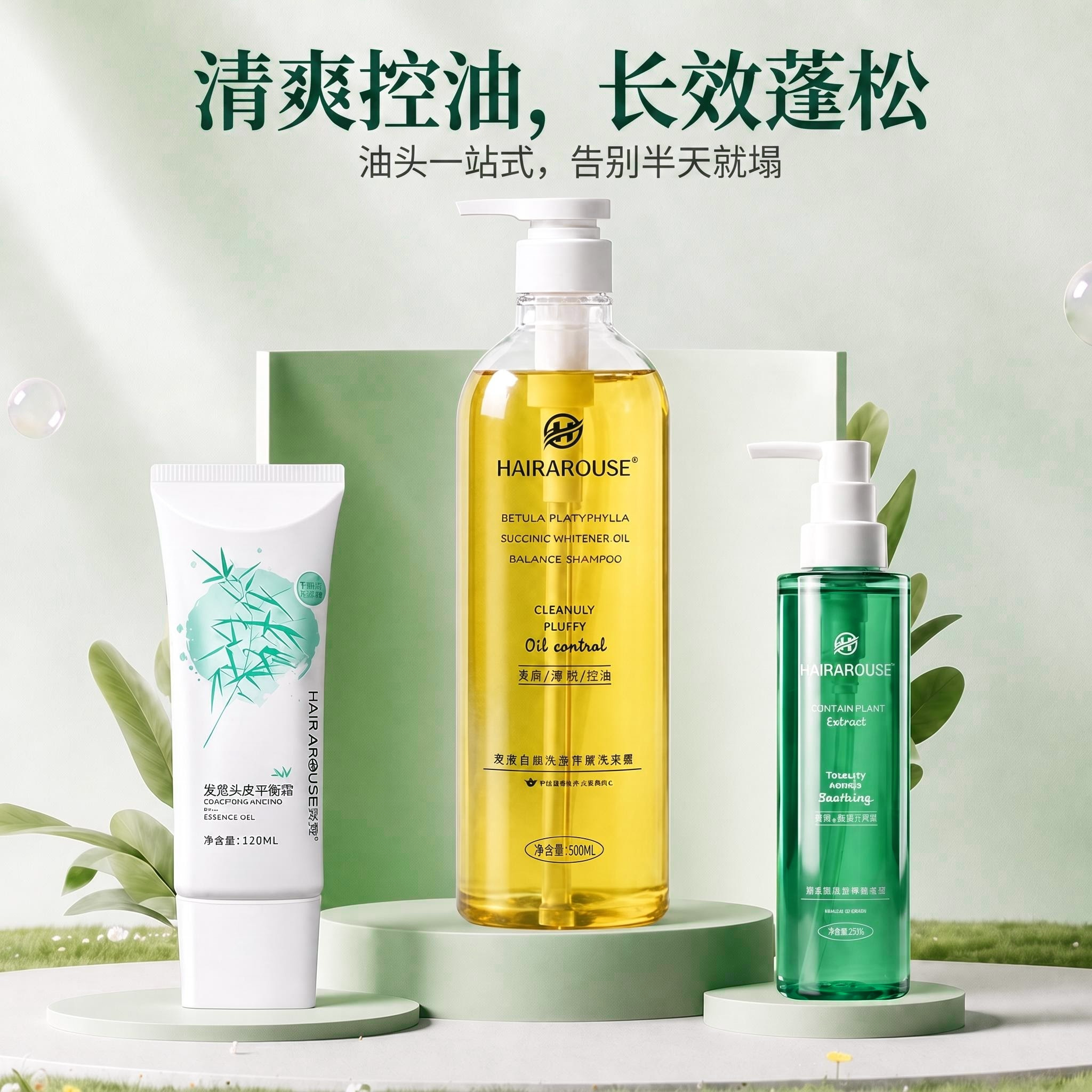 【门店同款】发觉洗发水控油蓬松头皮清洁毛囊护理去屑止痒洗发露