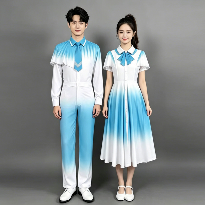 青春活力学生诗歌朗诵比赛服装图片