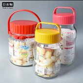 日本进口泡酒瓶日式 腌菜密封罐食品级家用蜂蜜瓶储物罐厨房玻璃罐