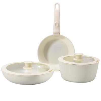 陶瓷不粘锅可拆卸手柄套装锅
