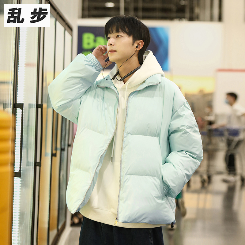 薄荷绿加厚棉袄冬季羽绒棉服外套