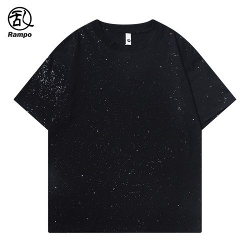 满天星空廓形短袖T恤男士半袖潮