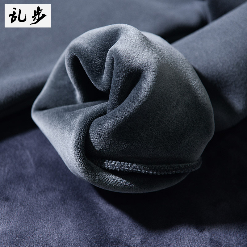 乱步银狐绒圆领卫衣打底衫