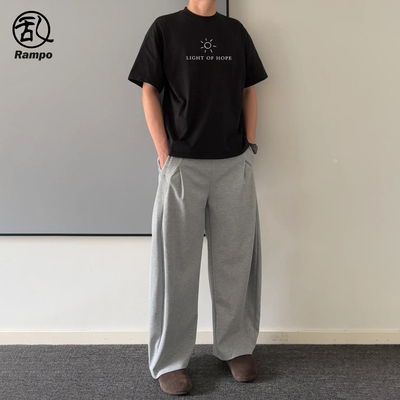vibe风宽松百搭纯棉短袖t恤男款