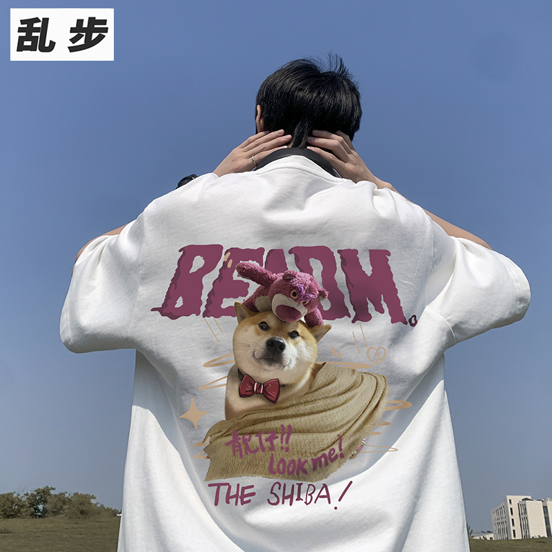 重磅纯棉短袖t恤夏季新款复古