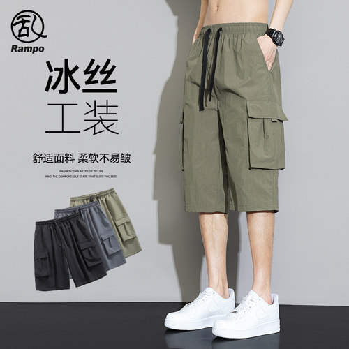 七分裤工装短裤宽松休闲夏季裤子