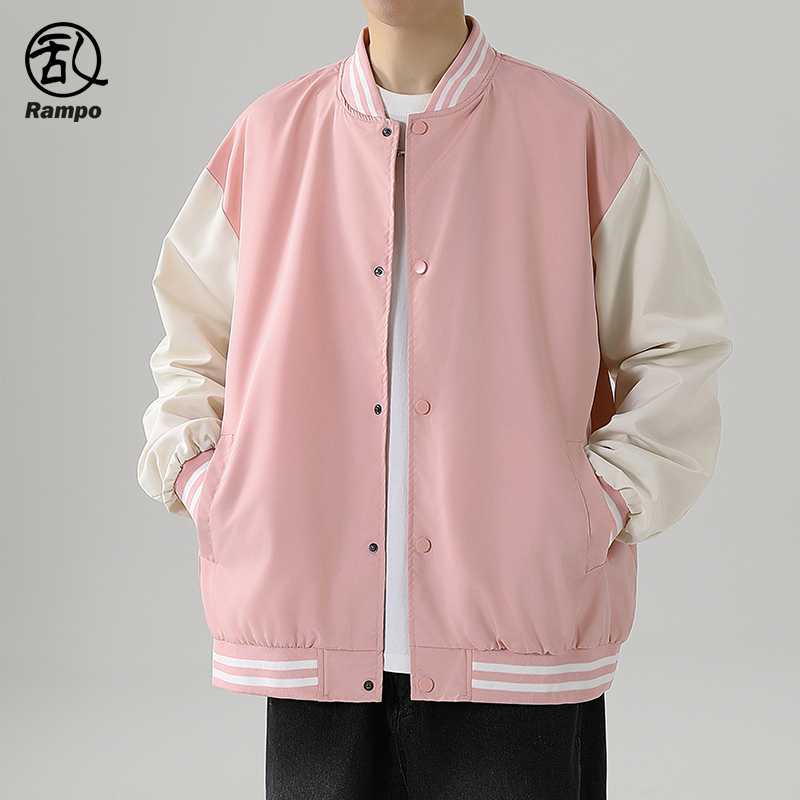 男款夹克美式复古潮牌运动棒球服